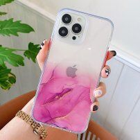 Мраморен кейс устойчив против надраскване за iPhone 13 Pro Max - лилав