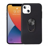 Кейс с функция на стойка и магнитна стойка за iPhone 13 mini - черен