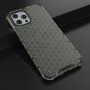 Кейс с мотив на пчелна пита за iPhone 13 - черен