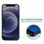 Закалено Anti-Spy 3D стъкло за iPhone 12 mini - черно