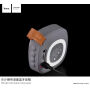 HOCO подвижна Bluetooth тон колона с текстилна повърхност за Apple устройства - сив