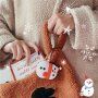 Силиконов калъф за AirPods 1 / 2 - червен снежен човек