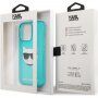 Karl Lagerfeld Choupette Head кейс за iPhone 13 Pro Max - тюркоазен