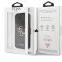 Guess 4G Metal Logo флип калъф за iPhone 13 - сиво