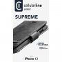 Cellularline Supreme кожен калъф за iPhone 13 - черно