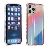 Удароустойчив променлив кейс за iPhone 13 Pro Max - розово-син