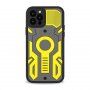 Удароустойчив кейс с мотив на маскировка за iPhone 12 Pro Max - жълт