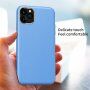 Удароустойчив кейс с кожена текстура за iPhone 11 Pro Max - светлосин