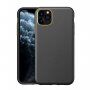Удароустойчив кейс с кожена текстура за iPhone 11 Pro Max - черен