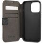 Guess 4G Printed Stripe флип калъф за iPhone 13 Pro - сиво