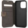 Guess 4G Printed Stripe флип калъф за iPhone 13 Pro Max - кафяв