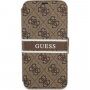 Guess 4G Printed Stripe флип калъф за iPhone 13 Pro Max - кафяв