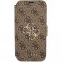 Guess 4G Metal Logo флип калъф за iPhone 13 Pro Max - кафяв