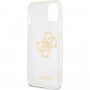 Guess Big 4G Full Glitter кейс за iPhone 13 - прозрачен