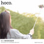 HOCO селфи стик с кабелно задействане за Apple iPhone - до 71cm - лилава