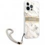 Guess Marble Stripe кейс за iPhone 13 Pro Max - сив