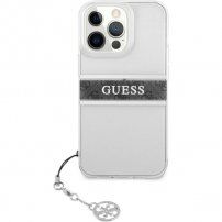 Guess 4G Grey Stripe кейс за iPhone 13 Pro Max - сив