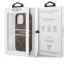 Guess 4G Printed Stripe кейс за iPhone 13 Pro Max - кафяв