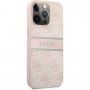 Guess 4G Printed Stripe кейс за iPhone 13 Pro Max - розов