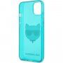 Karl Lagerfeld Choupette Head кейс за iPhone 13 mini - тюркоазен