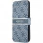 Guess 4G Printed Stripe флип калъф за iPhone 13 Pro - синьо