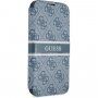 Guess 4G Printed Stripe флип калъф за iPhone 13 Pro - синьо