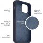 FIXED Flow силиконов кейс за iPhone 13 Pro - син