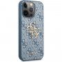 Guess 4G Metal Logo кейс за iPhone 13 Pro Max - син