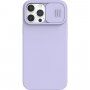Nillkin CamShield Silky Magnetic силиконов кейс за iPhone 13 Pro Max - лилав