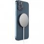 CubeNest S100 магнитно безжично зарядно поддържащо MagSafe за iPhone - сребърна