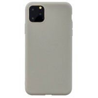 Кейс от мека пластмаса за iPhone 13 mini - сив