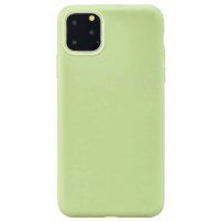Кейс от мека пластмаса за iPhone 13 mini - зелен