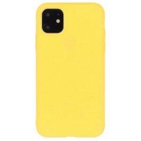 Кейс от мека пластмаса за iPhone 13 Pro - жълт