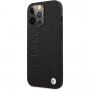 BMW Leather Hot Stamp кейс за iPhone 13 Pro Max - черен