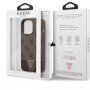 Guess 4G Metal Logo кейс за iPhone 13 Pro Max - кафяв