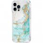 Case Mate Tough Print мраморен кейс за iPhone 13 Pro Max - тюркоазен