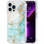 Case Mate Tough Print мраморен кейс за iPhone 13 Pro Max - тюркоазен