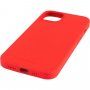 FIXED MagFlow силиконов кейс с MagSafe за iPhone 13 - червен