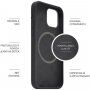 FIXED MagFlow силиконов кейс с MagSafe за iPhone 13 Pro Max - черен