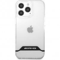 AMG White Stripes кейс за iPhone 13 Pro Max - прозрачен