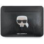 Karl Lagerfeld кожен джоб за iPad Pro 12,9" / MacBook до 14" - черна