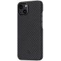 Pitaka MagEZ 2 кейс с текстура на въглеродни влакна за iPhone 13 - черен