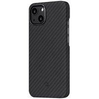 Pitaka MagEZ 2 кейс с текстура на въглеродни влакна за iPhone 13 - черен