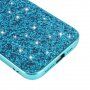 Защитен кейс с пайети за iPhone 12 / 12 Pro - син