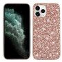 Защитен кейс с пайети за iPhone 12 / 12 Pro - розово златен