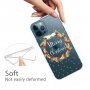 Прозрачен кейс от мека пластмаса за iPhone 13 Pro Max - коледен венец