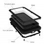 Love Mei много издръжлив удароустойчив, водоустойчив и прахоустойчив калъф за iPhone 13 - черно