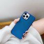 Защитен ледено блестящ кейс за iPhone 12 Pro Max - син