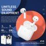 WK TWS V4 безжични bluetooth слушалки за Apple устройства - бяла