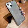 Прозрачен кейс с променливи сърчица за iPhone 13 Pro Max - черен